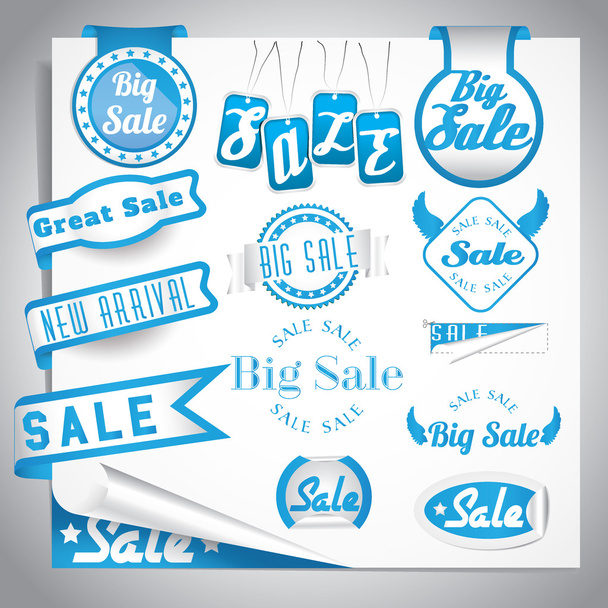 Sale labels set - Vector, Imagen
