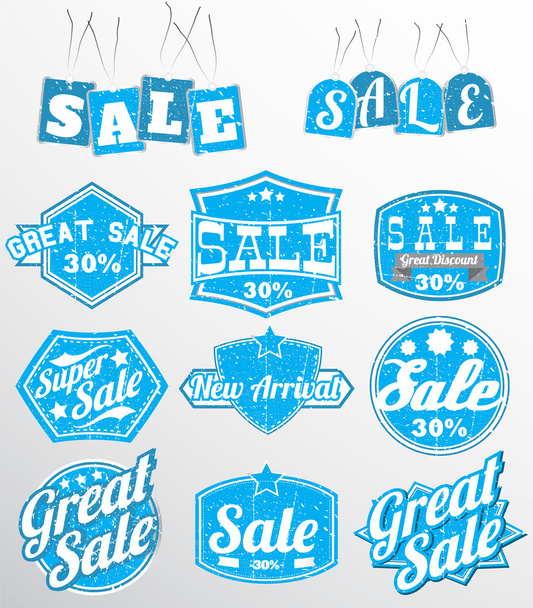 Sale labels set - Vektor, kép