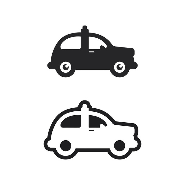 Дизайн логотипа автомобиля с концепцией спортивного автомобиля иконка silhouette.Vector иллюстрации шаблон. - Вектор,изображение