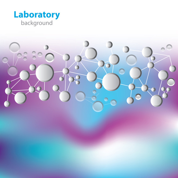 Ciência e investigação - estrutura molecular - fundo abstrato
 - Vetor, Imagem