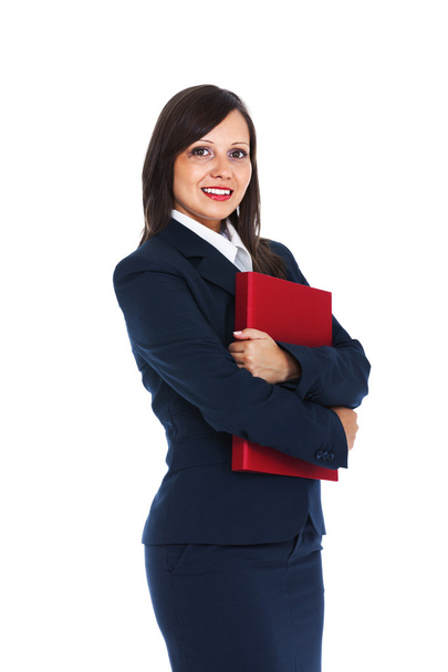 Businesswoman holding files - Φωτογραφία, εικόνα