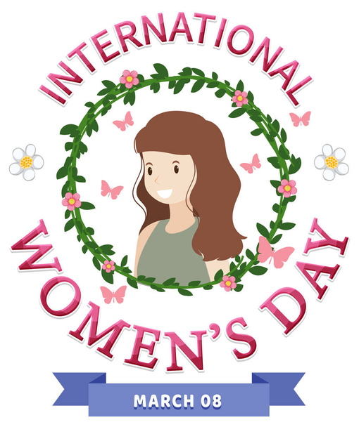 Міжнародний жіночий день логотип ілюстрація
 - Вектор, зображення
