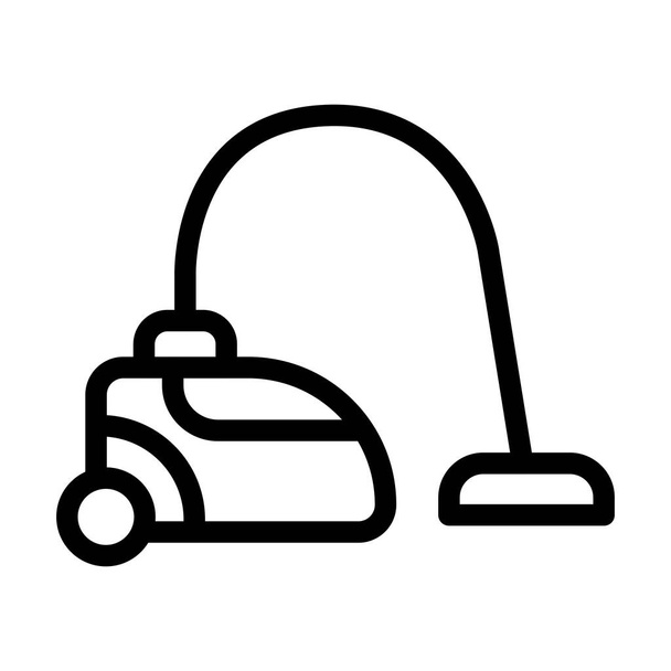 Vacuum Cleaner Vector Illustration Line Icon Design - Vecteur, image