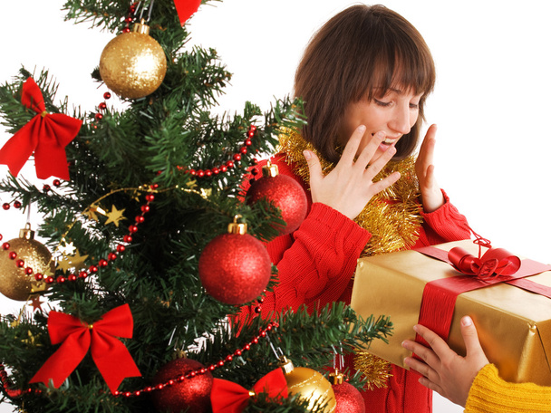 Women with Christmas presents - Foto, immagini