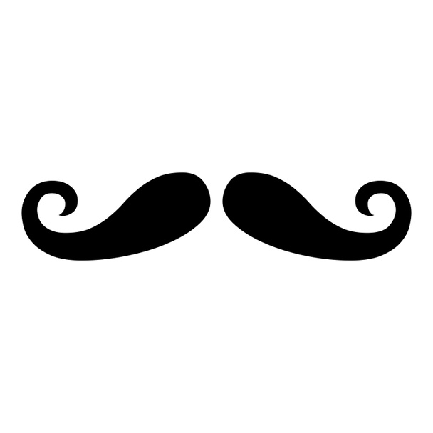Moustache symbol icon illustration - Zdjęcie, obraz