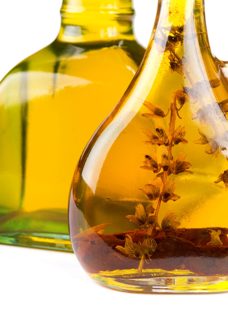 Olive oil in bottle close-up - Fotografie, Obrázek