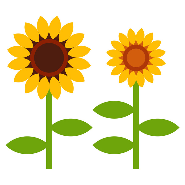 Sunflowers symbol  - Vector, Image