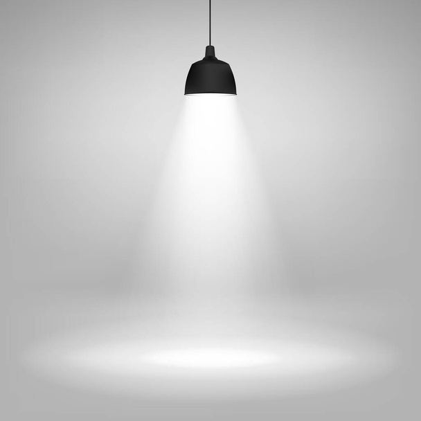 Realistic ceiling lamp. isolated on transparent background. Vector illustration. Eps 10. - Wektor, obraz