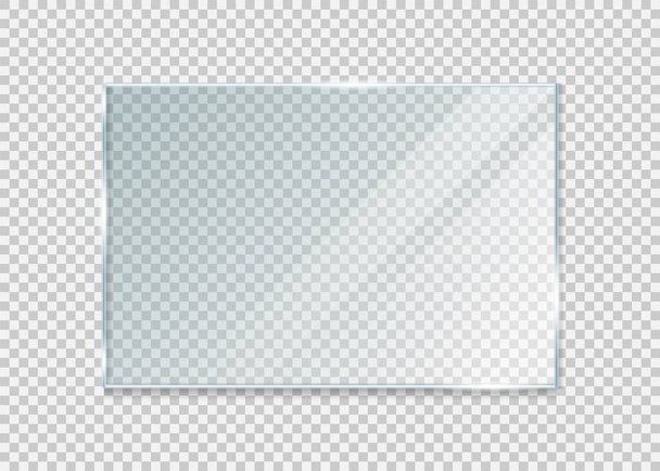 glass windowisolated on white background. Vector illustration. Eps 10. - Vetor, Imagem
