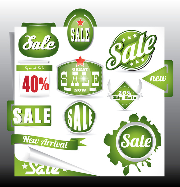Sale labels set - Vektor, obrázek