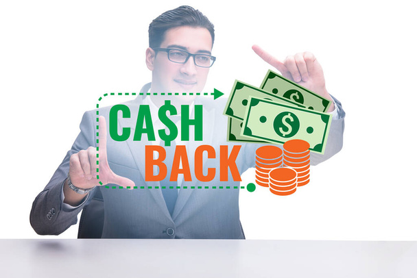 Businessman in cash back concept - Photo, Image