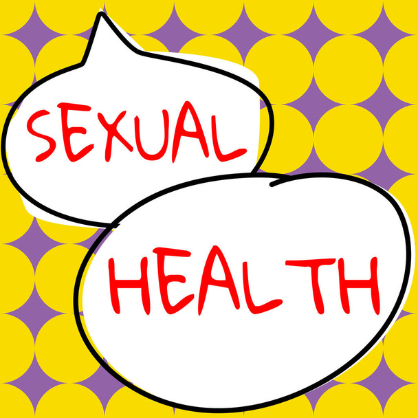 Handwriting text Sexual Health, Word Written on Healthier body Satisfying Sexual life Positive relationships - Foto, immagini