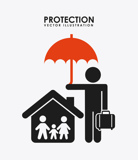Icono de protección
 - Vector, imagen