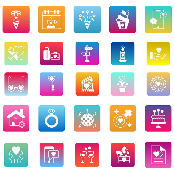 33+ Love and romance icon pack - Foto, Imagen