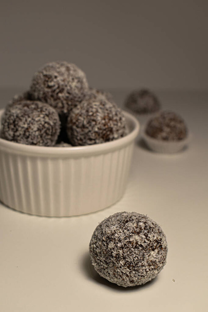 coconut balls on the table  - Fotoğraf, Görsel