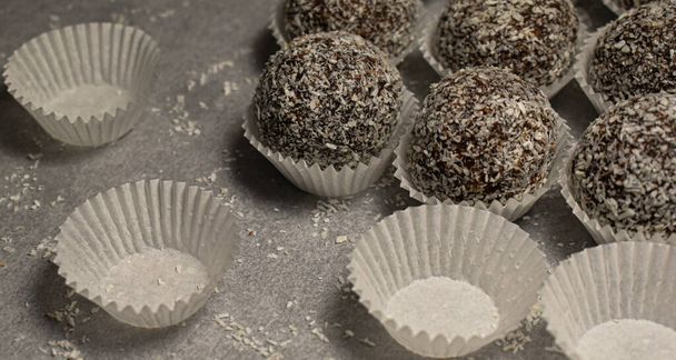 coconut balls on the table  - Foto, Imagen