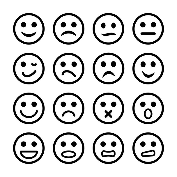 human face icon isolated on white background - Vector, Imagen