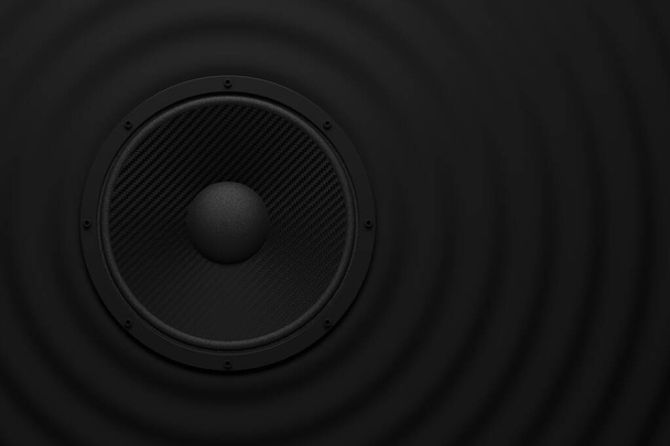 musik soundspeaker as audio equipment - 3D Illustration - Photo, image
