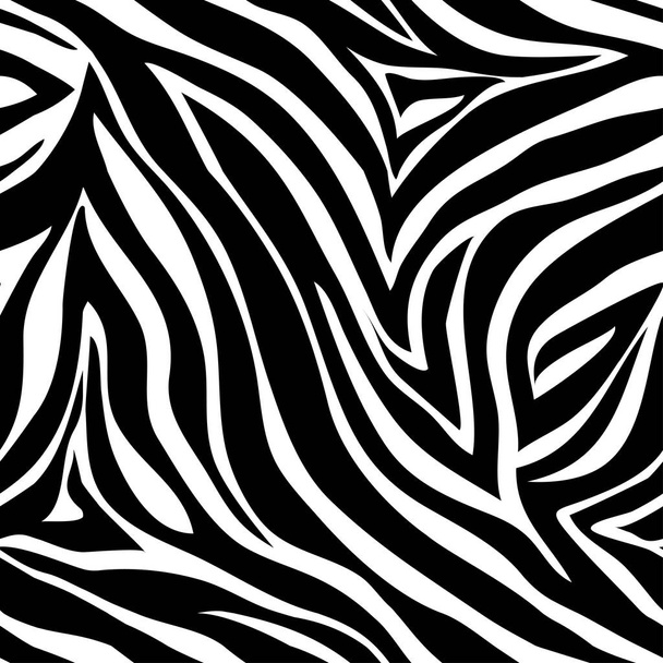 Vektor állat nyomtatási. Zebra dísz. Varrat nélküli mintát - Vektor, kép