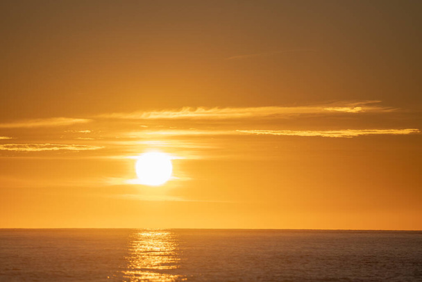 Sunrise in Nerja in Malaga in Spain in autumn 2022. - Photo, Image