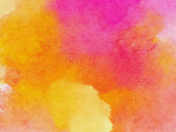 abstract watercolor painted background, watercolor texture, orange pink colored - Fotó, kép