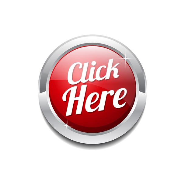 Click Here Icon Button - Vektor, kép