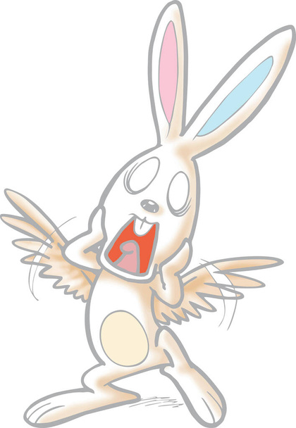 colorkey rabbit-048 My goodness! Scared me! 634513028 - Vector, imagen