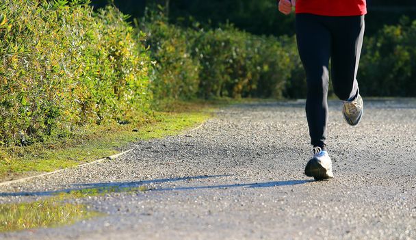 biegacz zrobić aktywności fizycznej przed pójściem do pracy - Zdjęcie, obraz