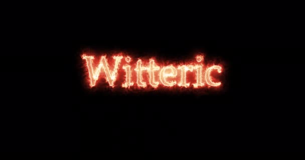 Witteric, a vizigótok királya, tűzzel írva. Hurok - Felvétel, videó
