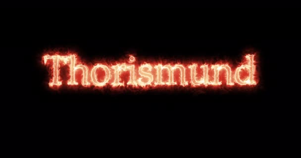 Thorismund, a vizigótok királya, tűzzel írva. Hurok - Felvétel, videó
