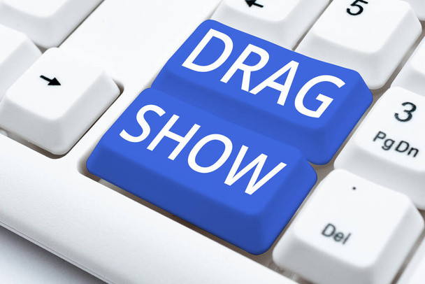 Концептуальный дисплей Drag Show, бизнес-идея конкурентное мероприятие, где две машины пытаются закончить первую четверть мили - Фото, изображение