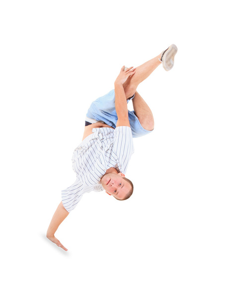 Teenager dancing breakdance in action - Valokuva, kuva