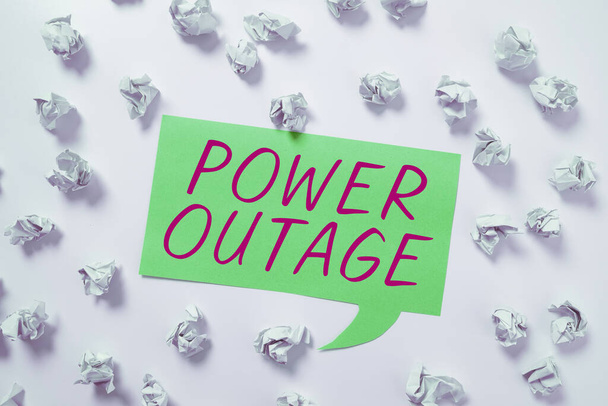Написання тексту Power Outage, Business idea Здатність впливати на ровесників для досягнення цілей - Фото, зображення