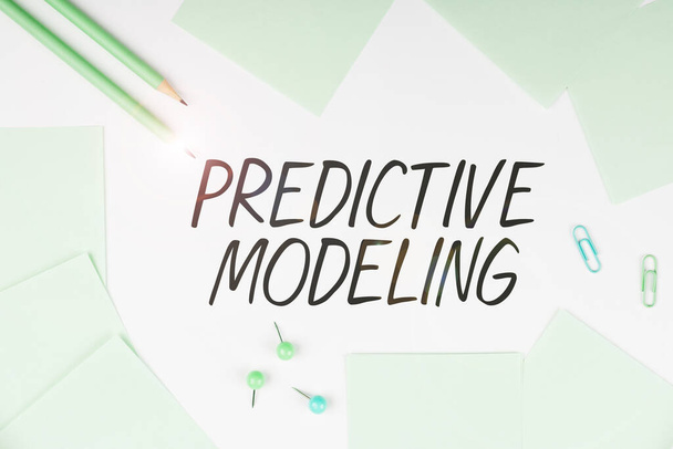 Handwriting text Predictive Modeling, Word Written on maintenance strategy driven by predictive analytics - Fotó, kép