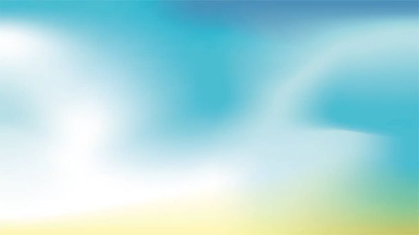 Концепция летних каникул: размытое голубое небо и белый фон облаков - Вектор,изображение