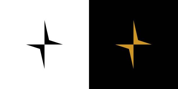 Modern and cool star icon logo design - Vector, imagen