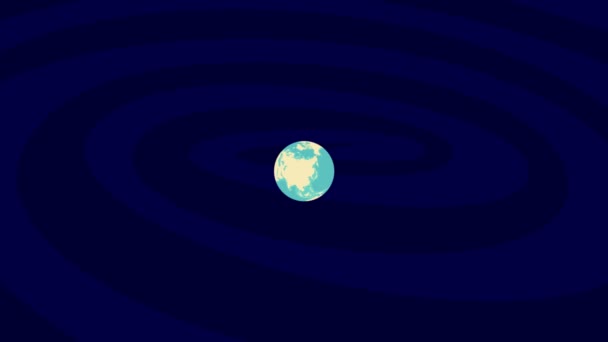 Zooming να Έσσεν Τοποθεσία για κομψό κόσμο Globe - Πλάνα, βίντεο
