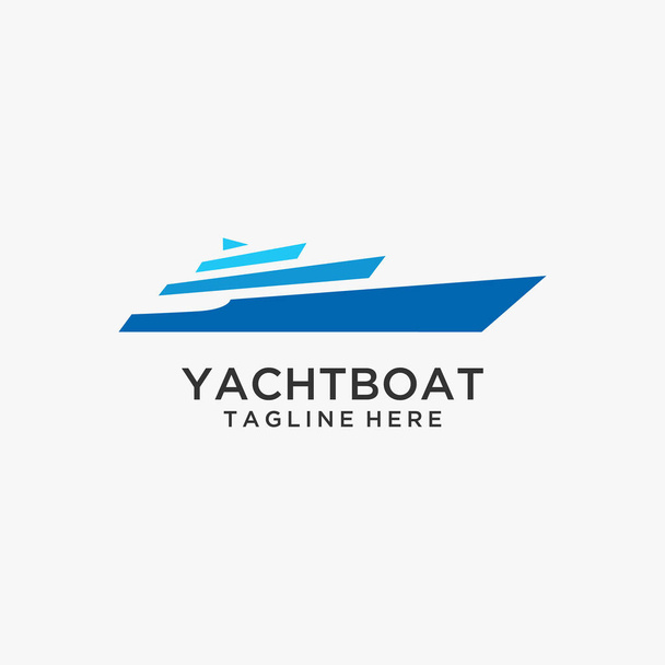 Дизайн логотипу корабля яхт
 - Вектор, зображення
