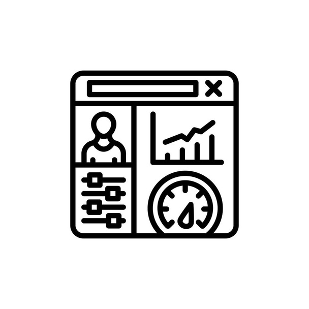Admin Panel icon in vector. Logotype - Vetor, Imagem