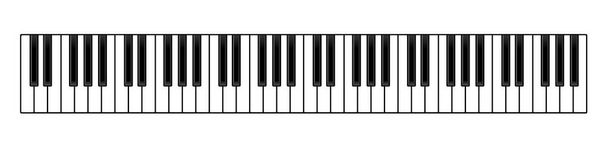 Piano keyboard , Vector illustration   - Vector, imagen
