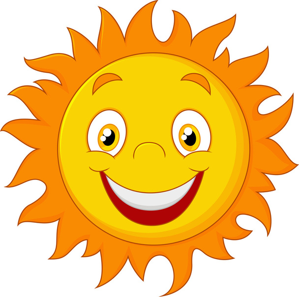 Щасливі мультфільм сонця
 - Вектор, зображення