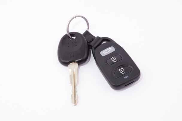 Μαύρο αυτοκίνητο κλειδιά και μπρελόκ συναγερμού - Φωτογραφία, εικόνα