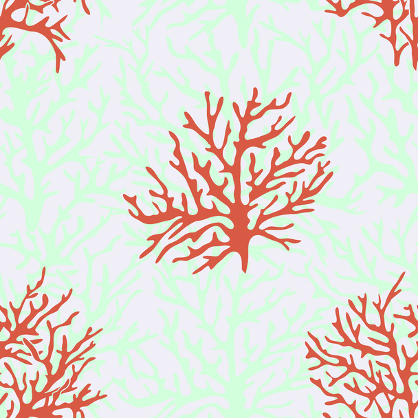 Corals pattern for background - Διάνυσμα, εικόνα