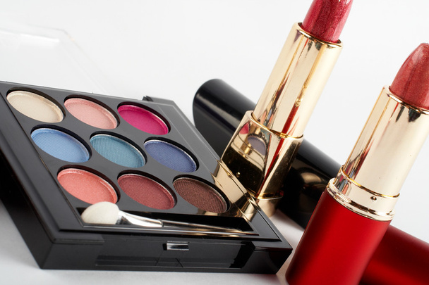 Detail of assortment of makeups. Macro shot - Photo, image