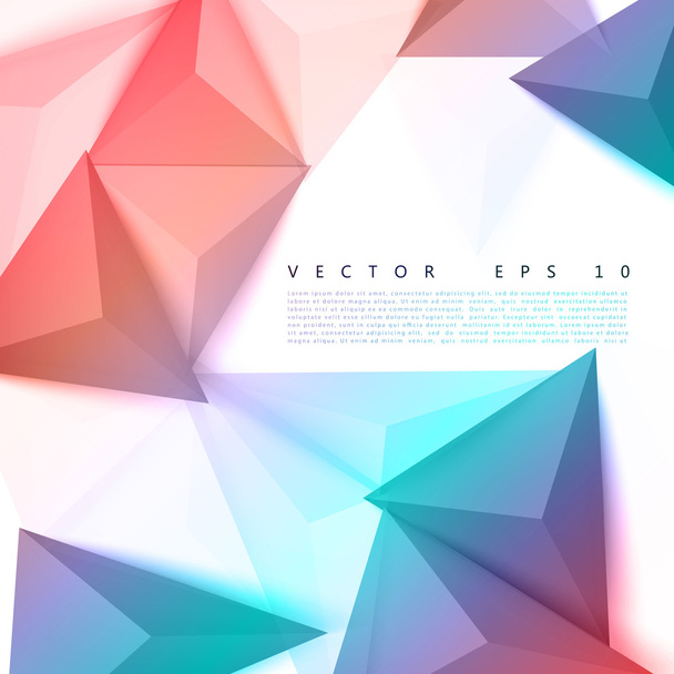 Vector background abstract polygon triangle. - Vetor, Imagem