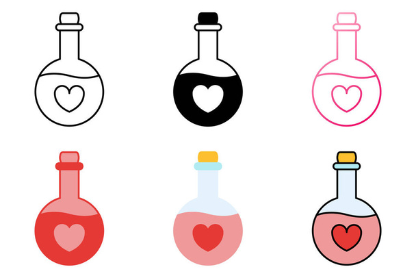 Potion in flat style isolated - Vector, Imagen