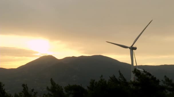 a szél energia, szél vane, energia, szél, energiatermelés, erőművek, fény - Felvétel, videó