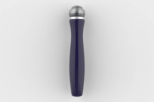 Kosmetikflasche mit Roller Ball Applicator Mockup. 3D-Illustration - Foto, Bild