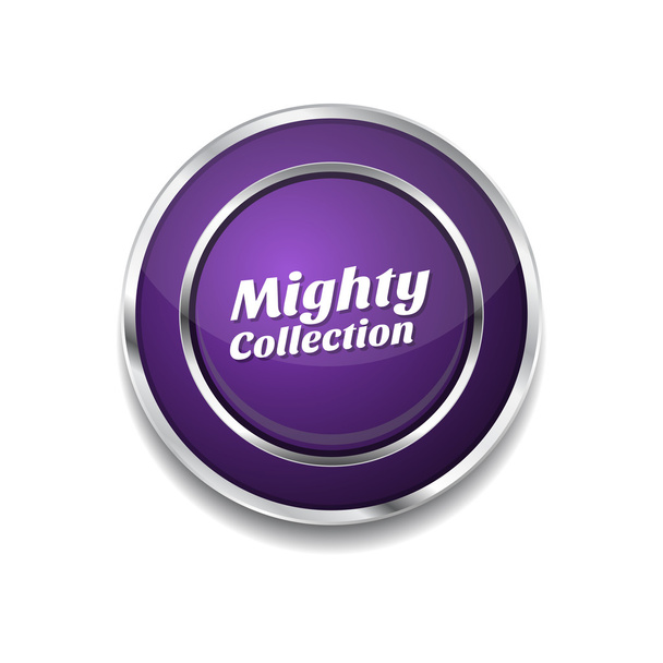 Mighty Collection Icon Button - Vektör, Görsel