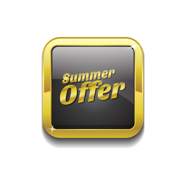 Summer Offers Icon Button - ベクター画像
